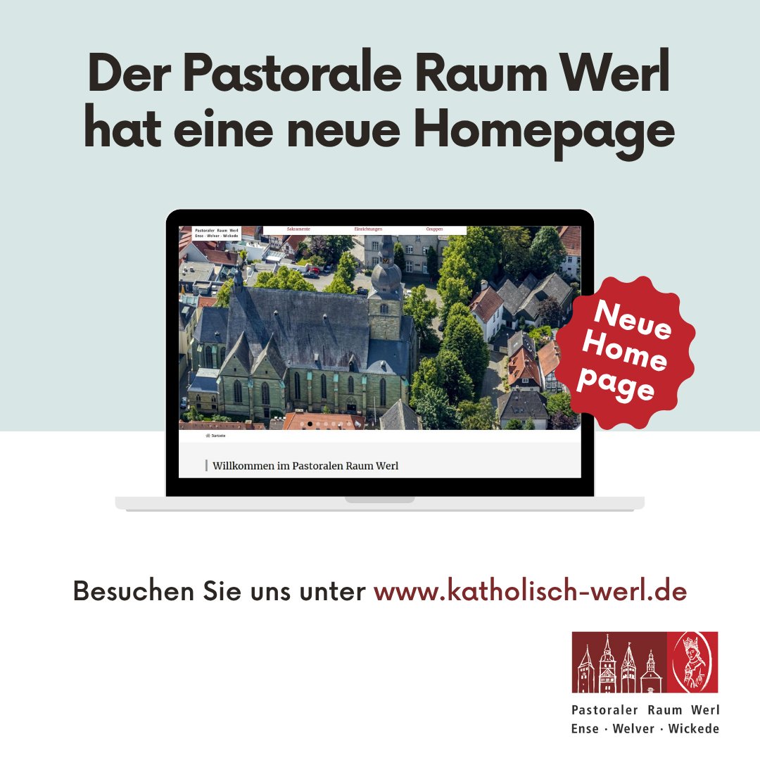 Start neue Homepage / Der Pastorale Raum Werl hat eine neue Homepage
